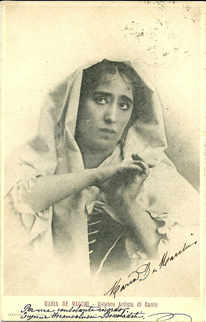 Maria De Macchi Autographed