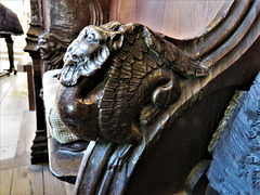 boston church,lincs (120)c14 stalls elbow