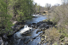 The River Lyon: one of its many small waterfalls