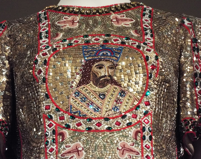 Detail of the Dolce & Gabbana Evening Dress from 2013-2014 in the Metropolitan Museum of Art, May 2018