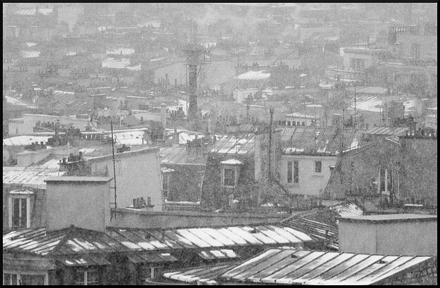 Toits de Paris sous la neige (I)