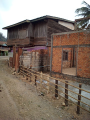 Clôture et résidences du Laos