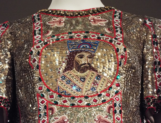 Detail of the Dolce & Gabbana Evening Dress from 2013-2014 in the Metropolitan Museum of Art, May 2018