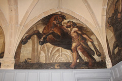 Wall Painting, The Hall, Little Castle, Bolsover Castle, Derbyshire