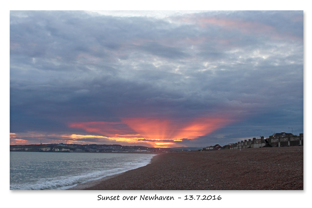 Sunset over Newhaven - 13.7.2016
