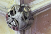 lacock abbey, wilts (141) mermaid, c15 cloister vaulting boss