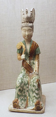 Tang Lady on a Stool with a Phoenix Headdress in the Boston Museum of Fine Arts, January 2018