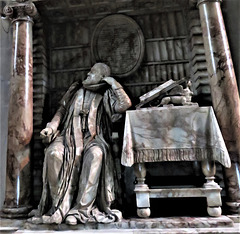 canterbury cathedral (185) tomb effigy of dean boys +1625 in a c17 study made of books