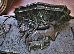 boston church,lincs (62)c14 misericord stag hunt