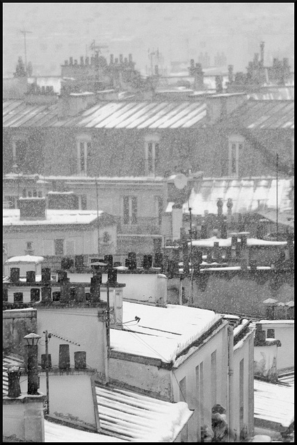 Toits de Paris sous la neige (IV)