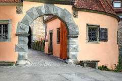 Rothenburg ob der Tauber - Das Tor zum Burggarten