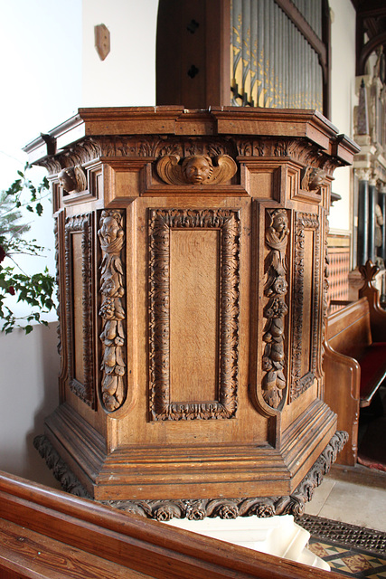 Pulpit, All Saints Church, Crag Farm Road, Sudbourne, Suffolk