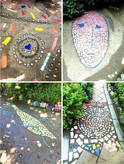 Mosaiken auf den Wegen durch den Park... ©UdoSm