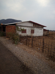 Laos fence and house