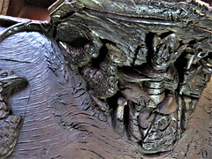 boston church,lincs (64)c14 misericord fox hens devil