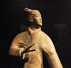 Detail of a Standing Archer from the Terracotta Army in the Metropolitan Museum of Art, July 2017