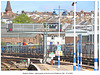 Brighton Station - signal gantry at the far end of Platforms 1&2 - 27 5 2022