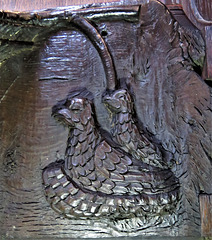 boston church,lincs (66)c14 misericord fox hens devil