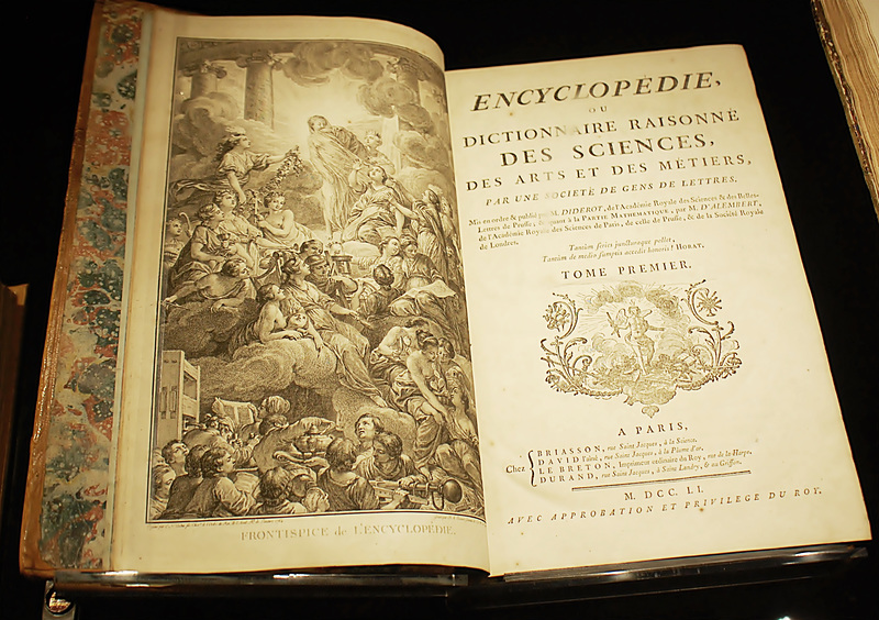 ENCYCLOPEDIE ~ DICTIONNAIRE RAISONNE DES SCIENCES