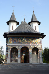 Romania, Neamț Monastery, The Facade of the Church of  Saint John Jacob