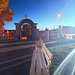 Dusk in the church gate