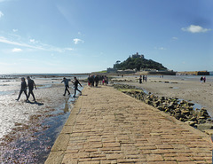 St Michael's Mount at low tide
