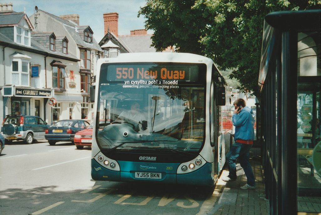 Arriva Cymru YJ55 BKN in Aberystwyth - 27 Jul 2007