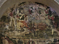 canterbury cathedral  c15 wall painting of vision of st eustace