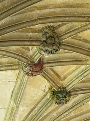 lacock abbey, wilts (48) c15 cloister vaulting boss