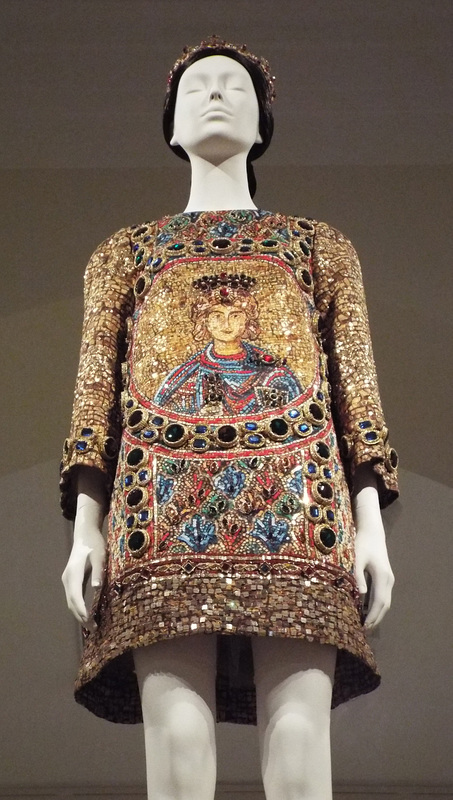 Dolce & Gabbana Byzantine Style Evening Dress in the Metropolitan Museum of Art, May 2018