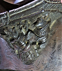 boston church,lincs (67)c14 misericord fox hens devil
