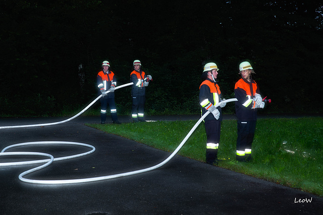 Fire drill ++ Feuerwehrübung