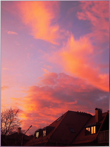 Today's sunset. Der heutige Sonnenuntergang. ©UdoSm