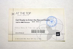 Ticket for the Burj Khalifa