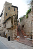 Italy, Assisi, Staircase to Vicolo Sant Andrea