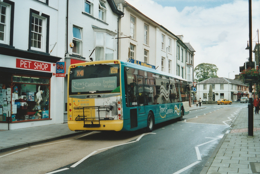 Arriva Cymru YJ55 BKL in Lampeter - 26 Jul 2007