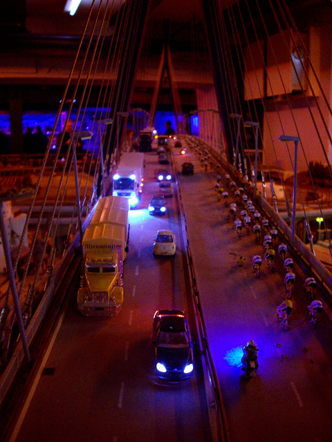 Radrennen "Cyclassics" auf der Köhlbrandbrücke