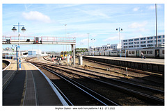 Brighton Station - view north from platforms 1 & 2 - 27 5 2022