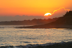 Coucher de soleil sur l'île de Ré (Côte ouest)