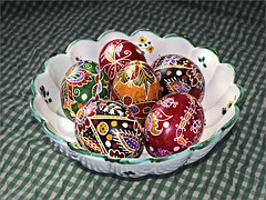 Traditional easter eggs from Hungary