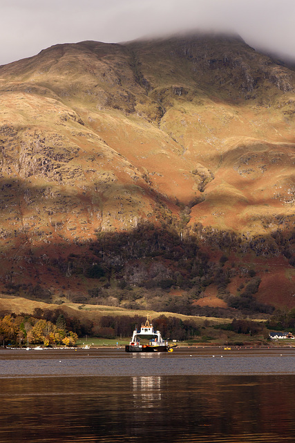 MV Maid of Glencoul anchored in Loch Linnhe