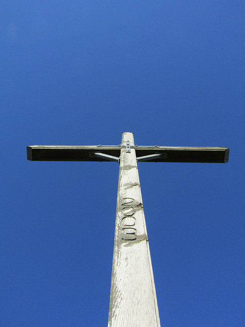 Gipfelkreuz und Himmel