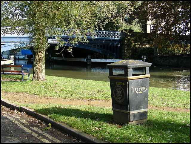 black bin at Osney