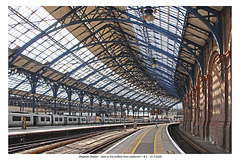 Brighton station south from platforms 1&2 27 5 2022