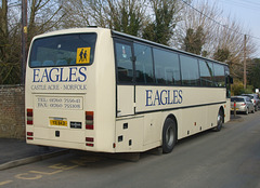DSCF2876 Eagle's Coaches YXI 8421 at Feltwell - 11 Mar 2016