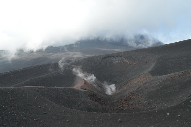 One of Numerous Fumaroles of Mount Etna