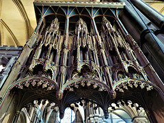 canterbury cathedral (170) wooden canopy on c15 tomb of archbishop kempe +1454