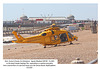 Air ambulance near Hastings Pier 9 8 2024