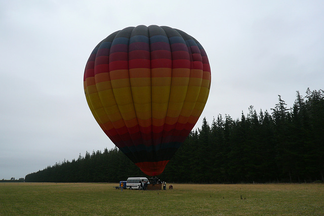 Preparing The Hot Air Balloon