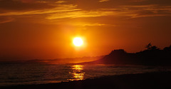 Coucher de soleil sur l'île de Ré